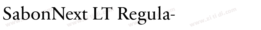 SabonNext LT Regula字体转换